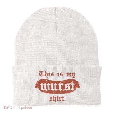 Oktoberfest This Is My Wurst German Beanie