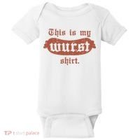 Oktoberfest This Is My Wurst German Baby Bodysuit thumb 0