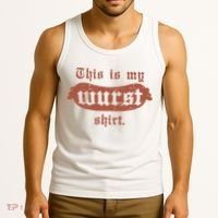 Oktoberfest This Is My Wurst German Tank Top thumb 3
