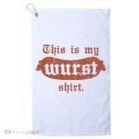 Oktoberfest This Is My Wurst German Golf Towel thumb 0