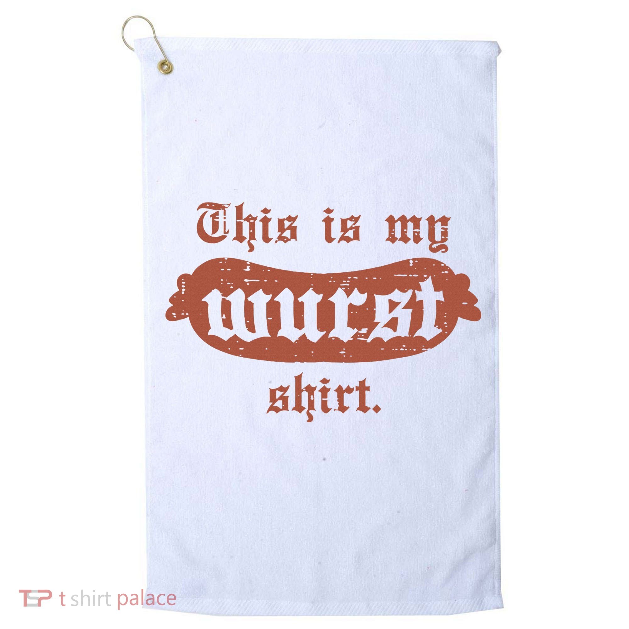 Oktoberfest This Is My Wurst German Golf Towel