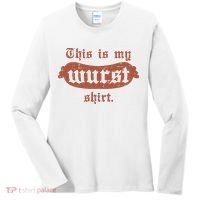 Oktoberfest This Is My Wurst German Women's Long Sleeve Shirt thumb 0