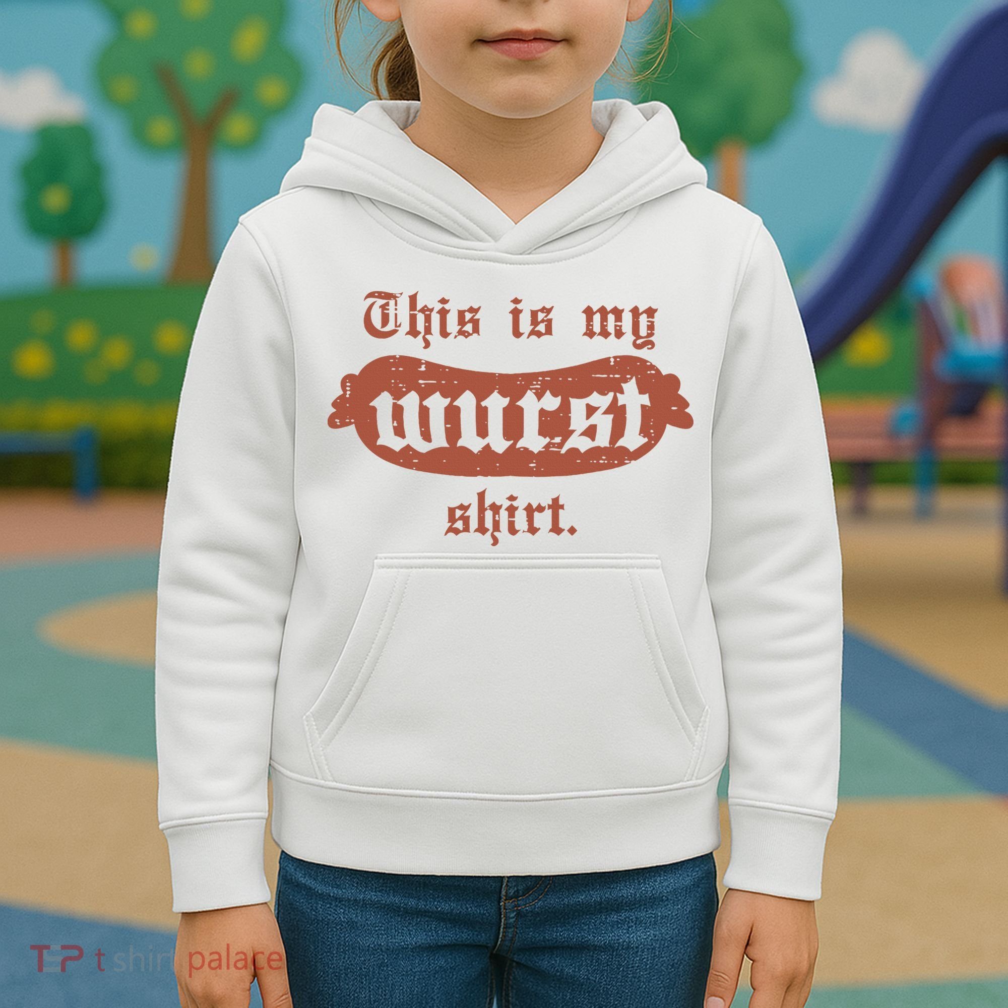 Oktoberfest This Is My Wurst German Kids Hoodie