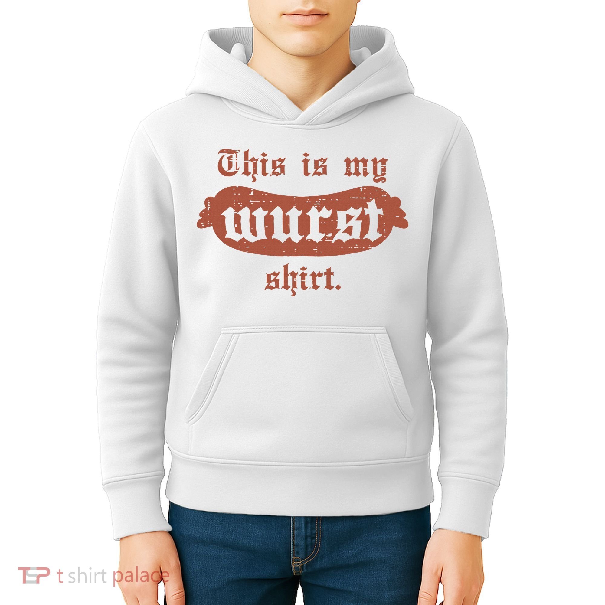 Oktoberfest This Is My Wurst German Kids Hoodie