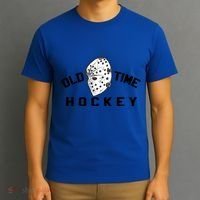 Old Time Ice Hockey Vintage Goalie Mask Great Gift T-Shirt thumb 3