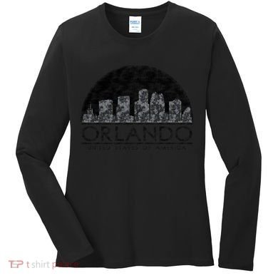 Orlando Texturized Logo Women's Long Sleeve Shirt