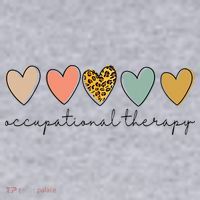 Occupational Therapist Leopard Heart Occupational Therapy Women's Sweatshirt thumb 2