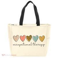 Occupational Therapist Leopard Heart Occupational Therapy Tote Bag thumb 0