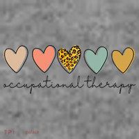 Occupational Therapist Leopard Heart Occupational Therapy Toddler Hoodie thumb 2