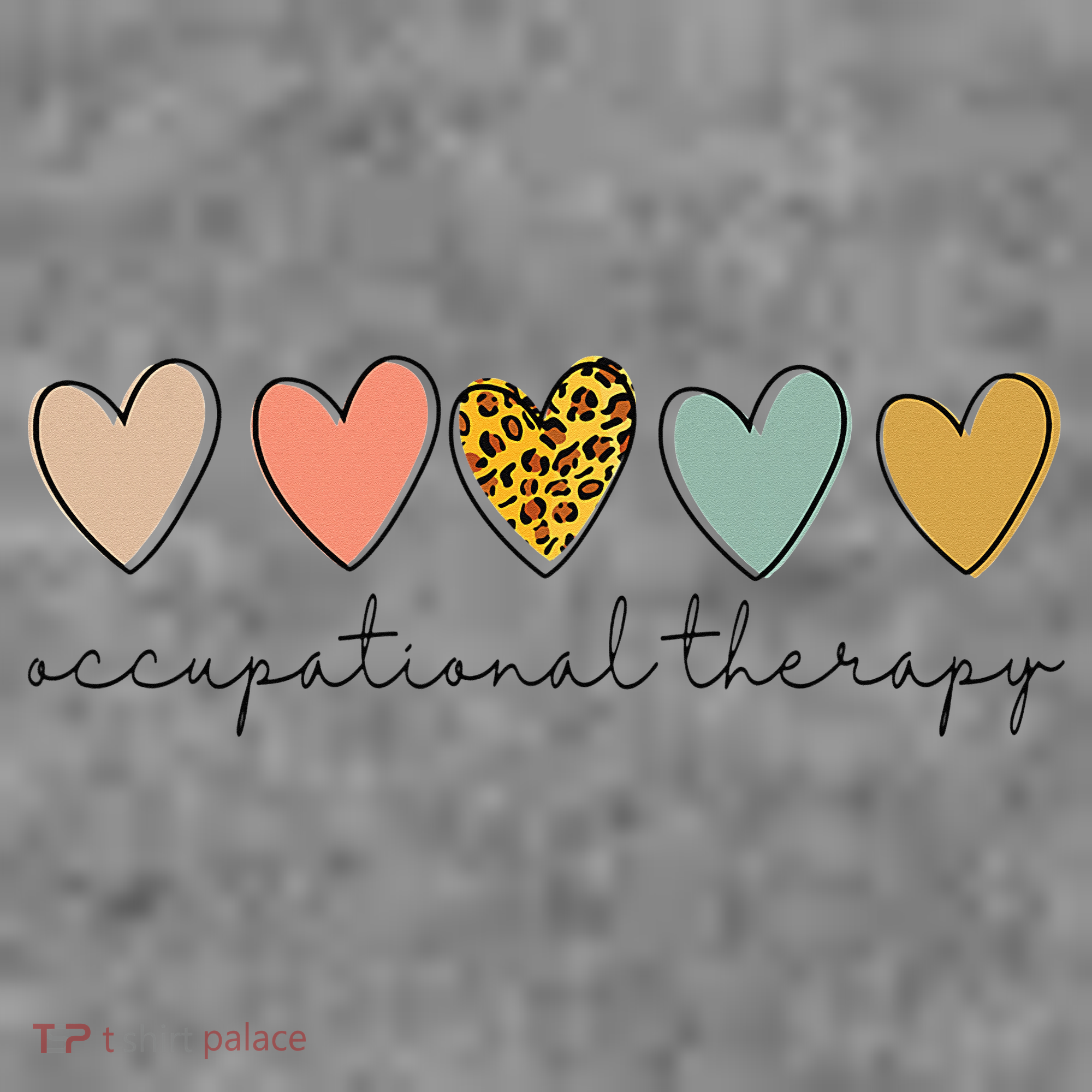 Occupational Therapist Leopard Heart Occupational Therapy Toddler Hoodie