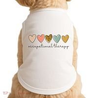 Occupational Therapist Leopard Heart Occupational Therapy Doggie Tank thumb 0