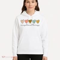 Occupational Therapist Leopard Heart Occupational Therapy Hoodie thumb 5