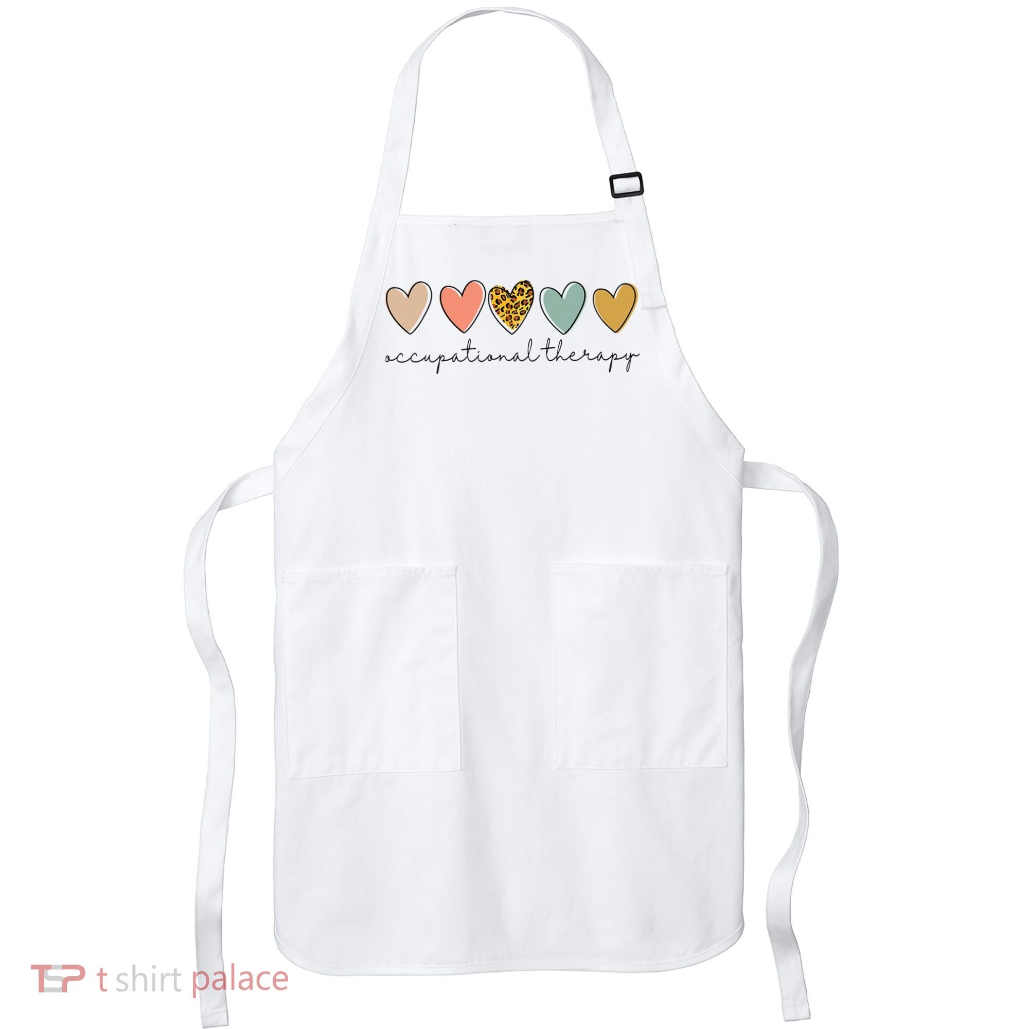 Occupational Therapist Leopard Heart Occupational Therapy Apron