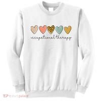 Occupational Therapist Leopard Heart Occupational Therapy Sweatshirt thumb 0