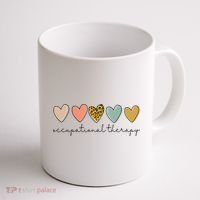 Occupational Therapist Leopard Heart Occupational Therapy Coffee Mug thumb 1