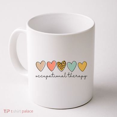 Occupational Therapist Leopard Heart Occupational Therapy Coffee Mug