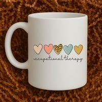 Occupational Therapist Leopard Heart Occupational Therapy Coffee Mug thumb 2