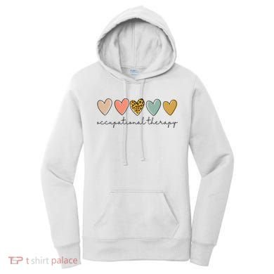 Occupational Therapist Leopard Heart Occupational Therapy Women's Hoodie
