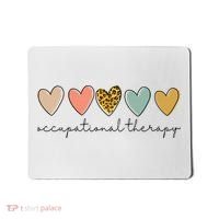 Occupational Therapist Leopard Heart Occupational Therapy Mousepad thumb 0