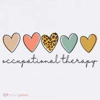 Occupational Therapist Leopard Heart Occupational Therapy Mousepad thumb 1