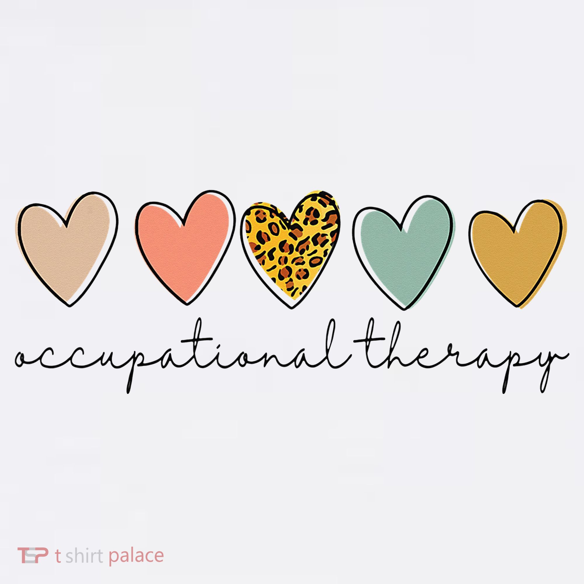 Occupational Therapist Leopard Heart Occupational Therapy Mousepad