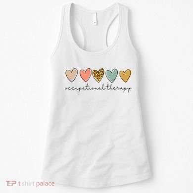 Occupational Therapist Leopard Heart Occupational Therapy Women's Tank Top