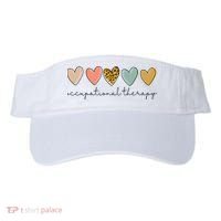 Occupational Therapist Leopard Heart Occupational Therapy Visor thumb 0