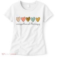 Occupational Therapist Leopard Heart Occupational Therapy Women's T-Shirt thumb 0