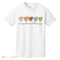Occupational Therapist Leopard Heart Occupational Therapy Kids T-Shirt thumb 0