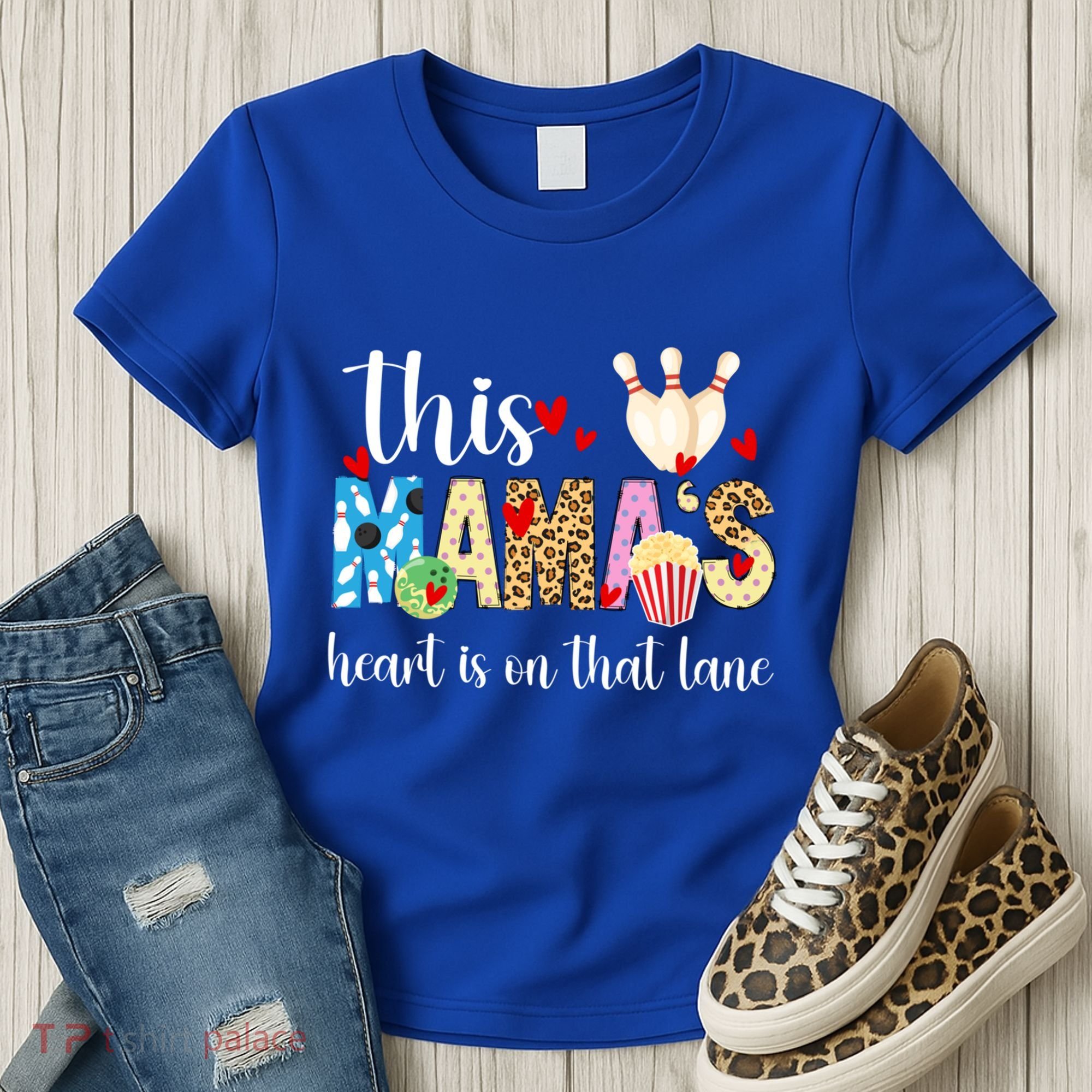 On That Lane Bowling Mom Of A Bowler Mama Bowling Mother Gift Women's T-Shirt