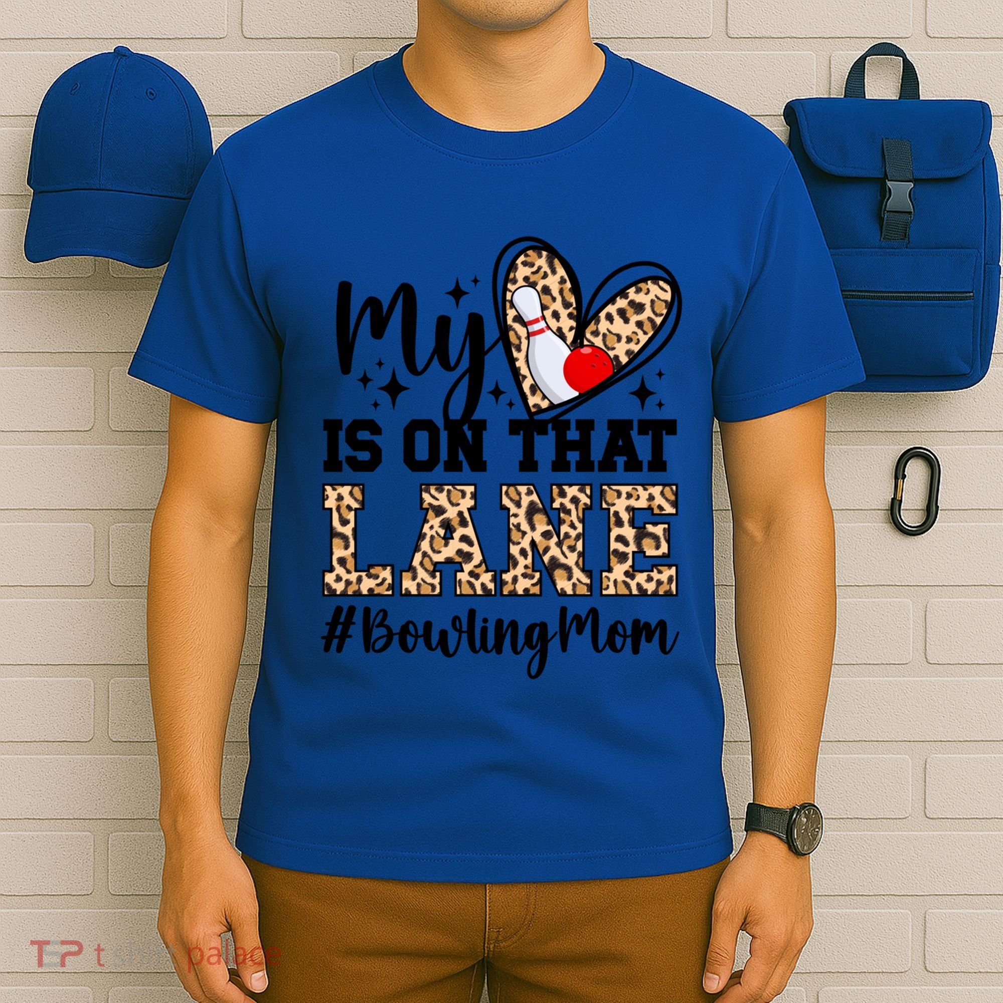 On That Lane Bowling Mom Of A Bowler Mama Bowling Mother Cool Gift T-Shirt