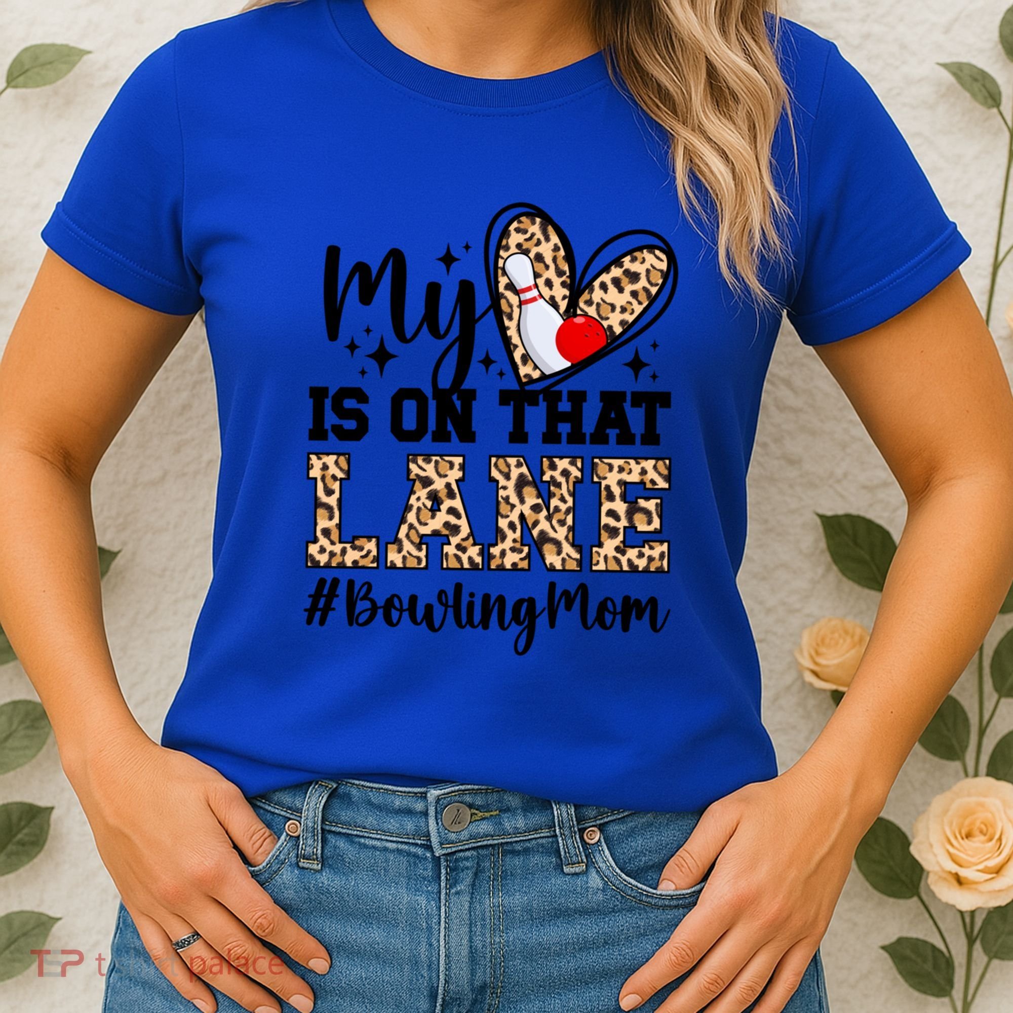On That Lane Bowling Mom Of A Bowler Mama Bowling Mother Cool Gift Women's T-Shirt