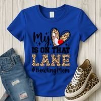 On That Lane Bowling Mom Of A Bowler Mama Bowling Mother Cool Gift Women's T-Shirt thumb 3