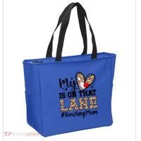 On That Lane Bowling Mom Of A Bowler Mama Bowling Mother Cool Gift Tote Bag thumb 2