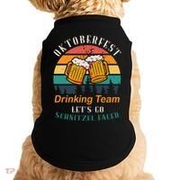Oktoberfest Team Lets Get Schnitzel Faced Doggie Tank thumb 0