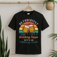 Oktoberfest Team Lets Get Schnitzel Faced T-Shirt thumb 2