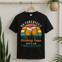 Oktoberfest Team Lets Get Schnitzel Faced T-Shirt thumb 2