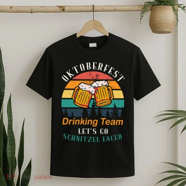 Oktoberfest Team Lets Get Schnitzel Faced T-Shirt