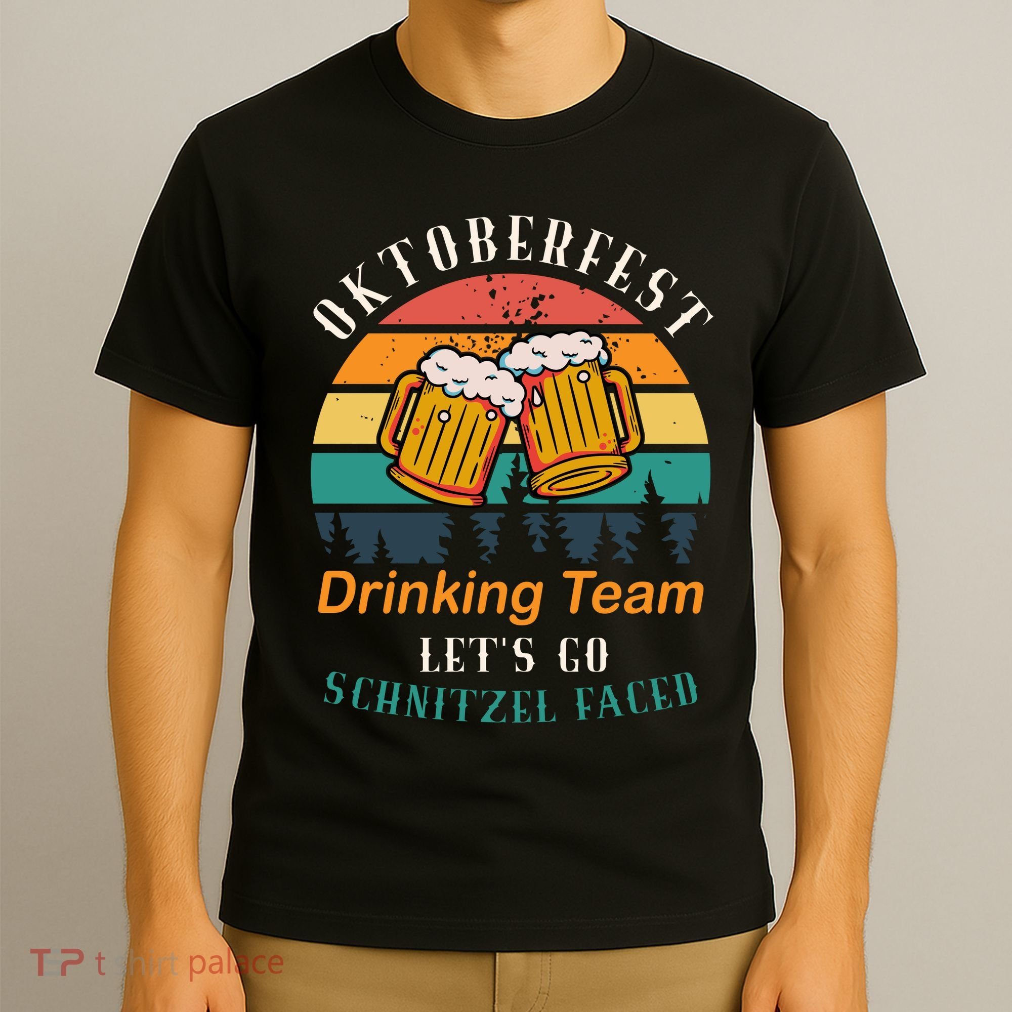 Oktoberfest Team Lets Get Schnitzel Faced T-Shirt