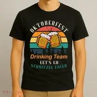 Oktoberfest Team Lets Get Schnitzel Faced T-Shirt thumb 3