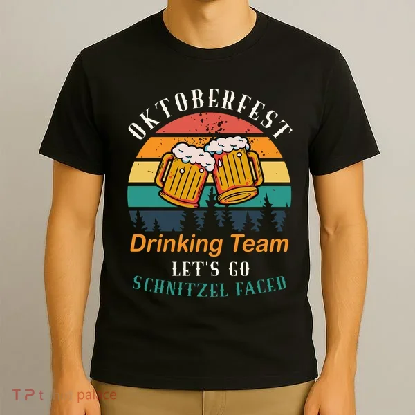Oktoberfest Team Lets Get Schnitzel Faced T-Shirt