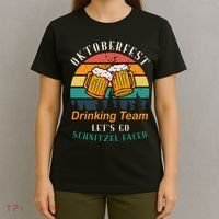 Oktoberfest Team Lets Get Schnitzel Faced T-Shirt thumb 4