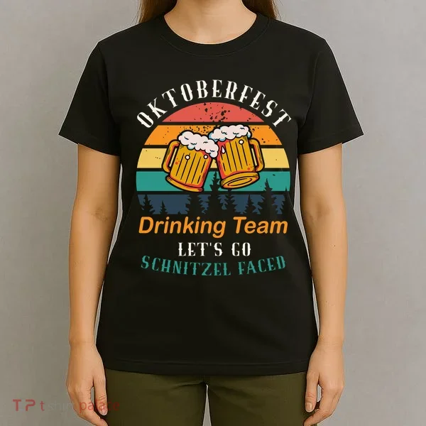 Oktoberfest Team Lets Get Schnitzel Faced T-Shirt