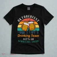 Oktoberfest Team Lets Get Schnitzel Faced T-Shirt thumb 5