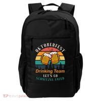 Oktoberfest Team Lets Get Schnitzel Faced Backpack thumb 0