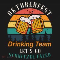 Oktoberfest Team Lets Get Schnitzel Faced Backpack thumb 2
