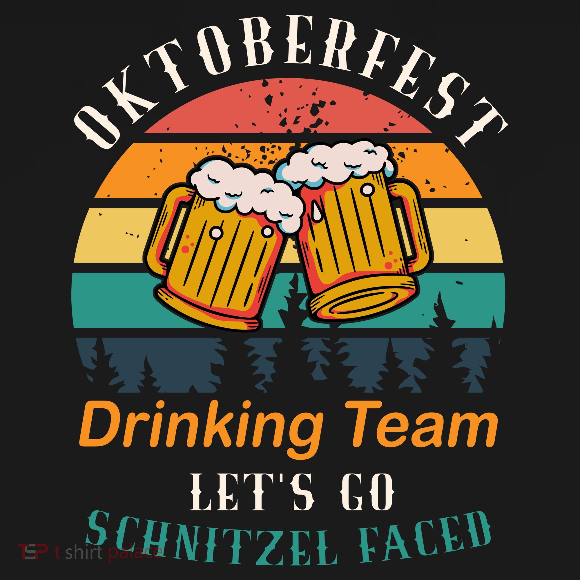 Oktoberfest Team Lets Get Schnitzel Faced Backpack