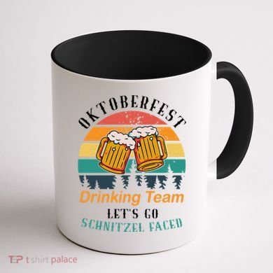 Oktoberfest Team Lets Get Schnitzel Faced Coffee Mug back