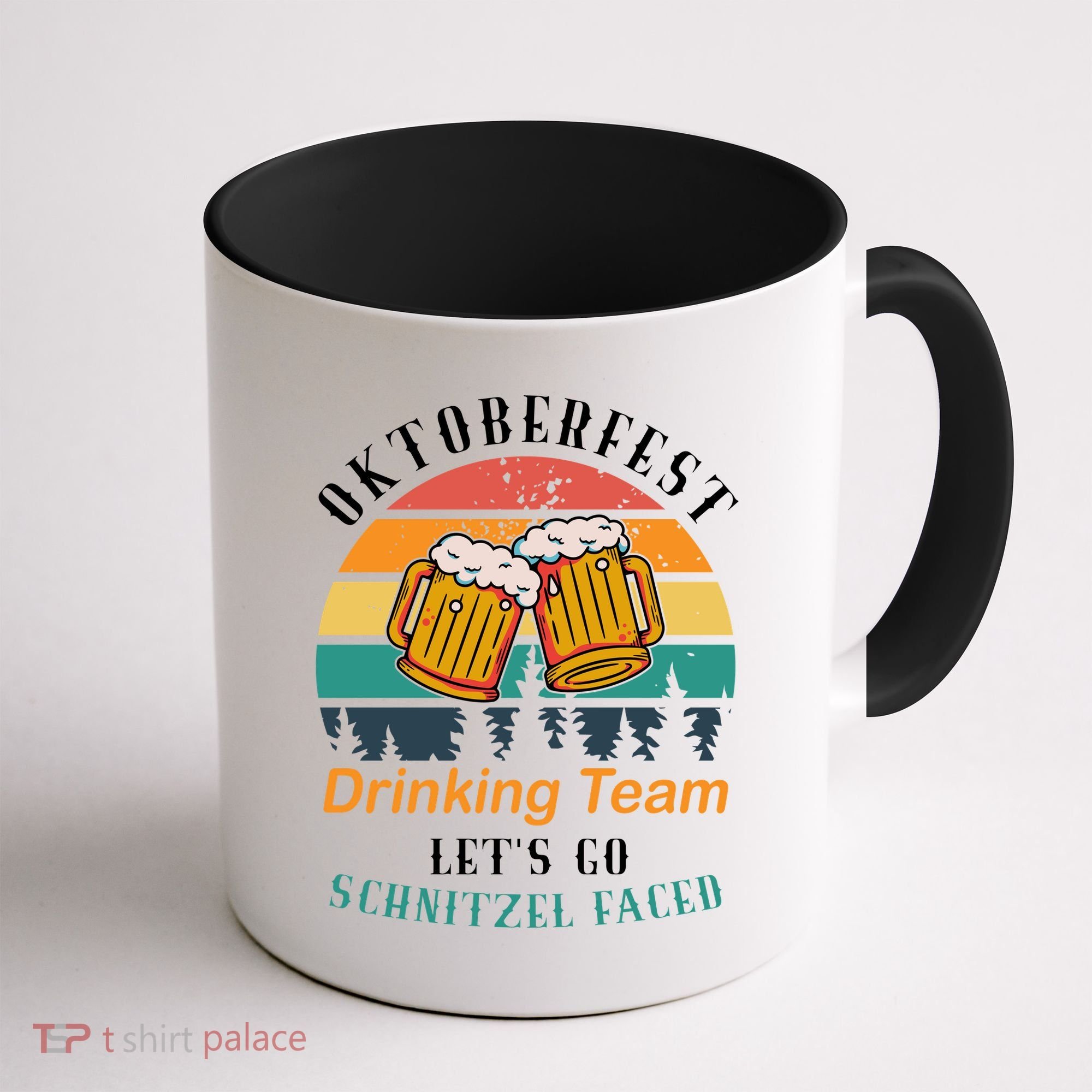 Oktoberfest Team Lets Get Schnitzel Faced Coffee Mug