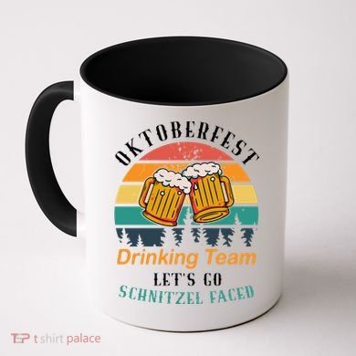 Oktoberfest Team Lets Get Schnitzel Faced Coffee Mug